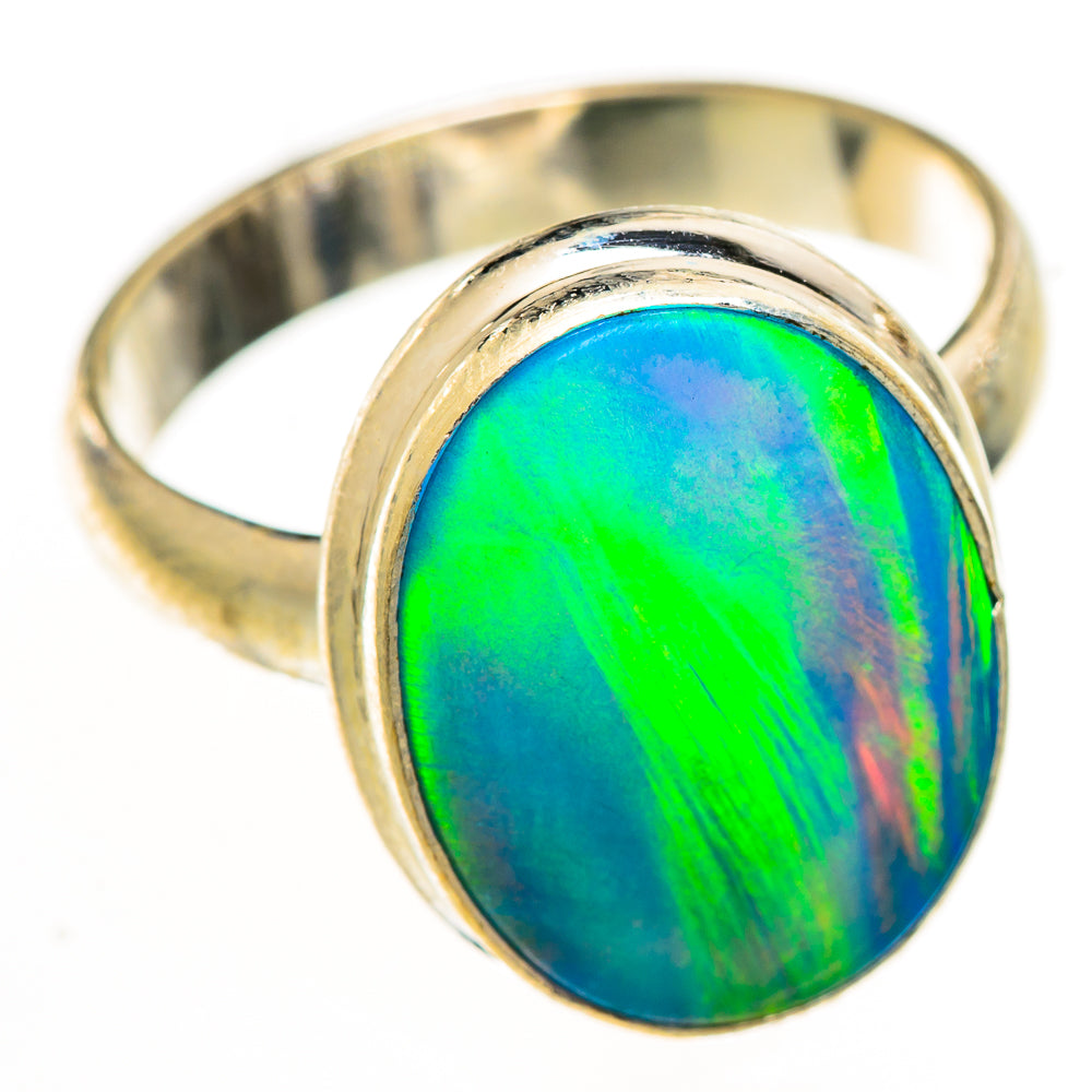 Aura Opal Rings handcrafted by Ana Silver Co - RING111781 - Photo 2