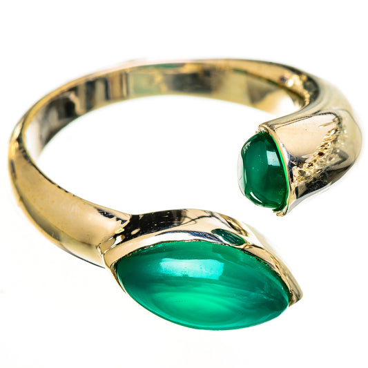 Green Onyx Rings handcrafted by Ana Silver Co - RING111789 - Photo 2