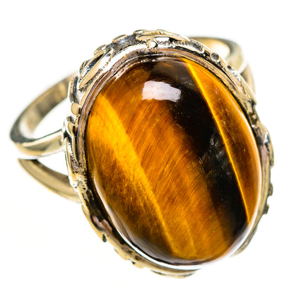 Tiger Eye Rings handcrafted by Ana Silver Co - RING111790 - Photo 2