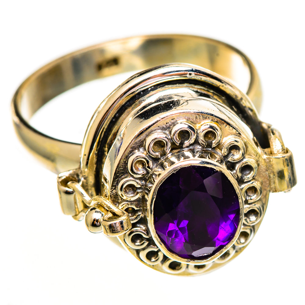 African Amethyst Rings handcrafted by Ana Silver Co - RING111799 - Photo 2