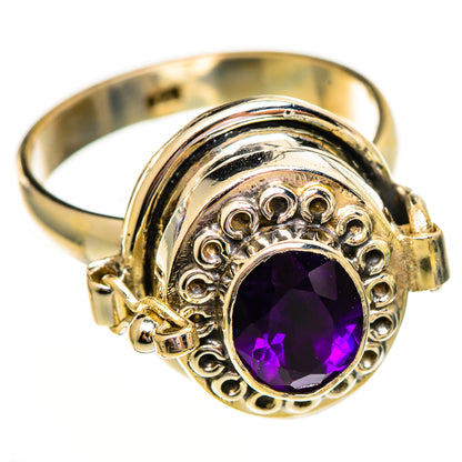African Amethyst Rings handcrafted by Ana Silver Co - RING111799 - Photo 2