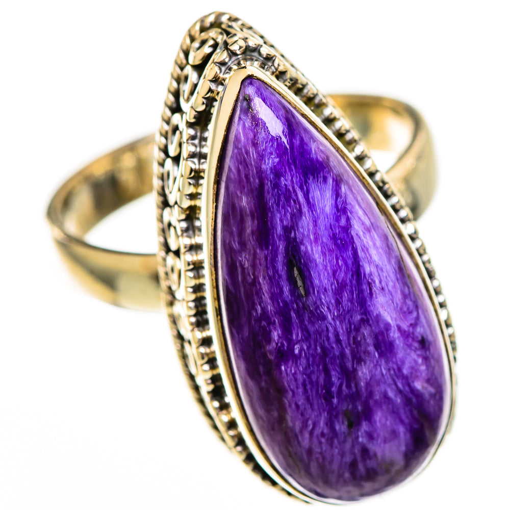 Charoite Rings handcrafted by Ana Silver Co - RING111800 - Photo 2