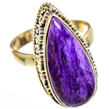 Charoite Rings handcrafted by Ana Silver Co - RING111800 - Photo 2