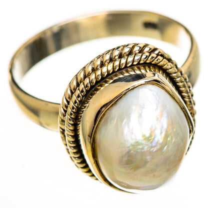 Cultured Pearl Rings handcrafted by Ana Silver Co - RING111805 - Photo 2