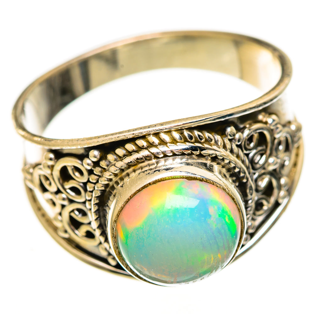 Ethiopian Opal Rings handcrafted by Ana Silver Co - RING111811 - Photo 2