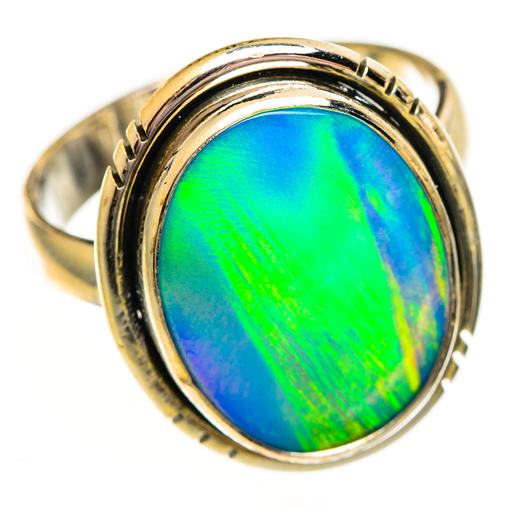 Aura Opal Rings handcrafted by Ana Silver Co - RING111812 - Photo 2