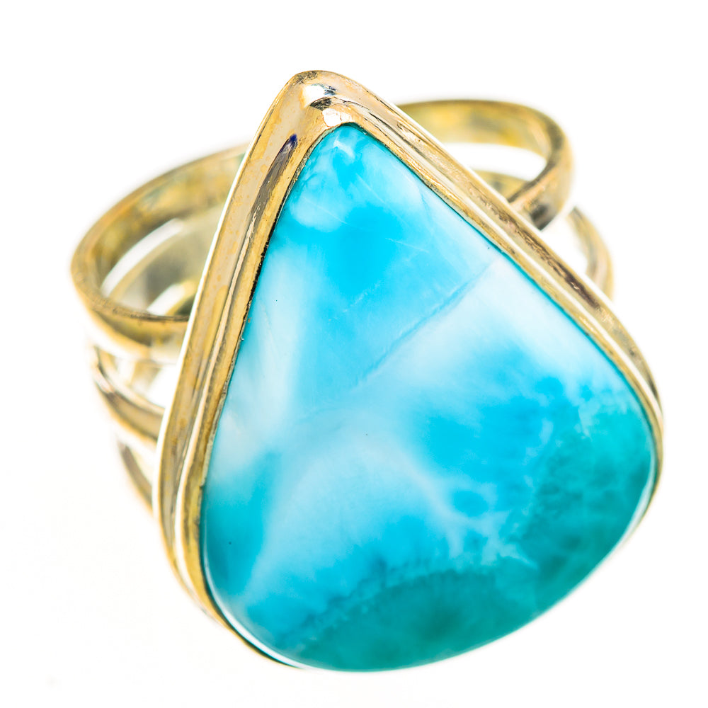 Larimar Rings handcrafted by Ana Silver Co - RING111813 - Photo 2
