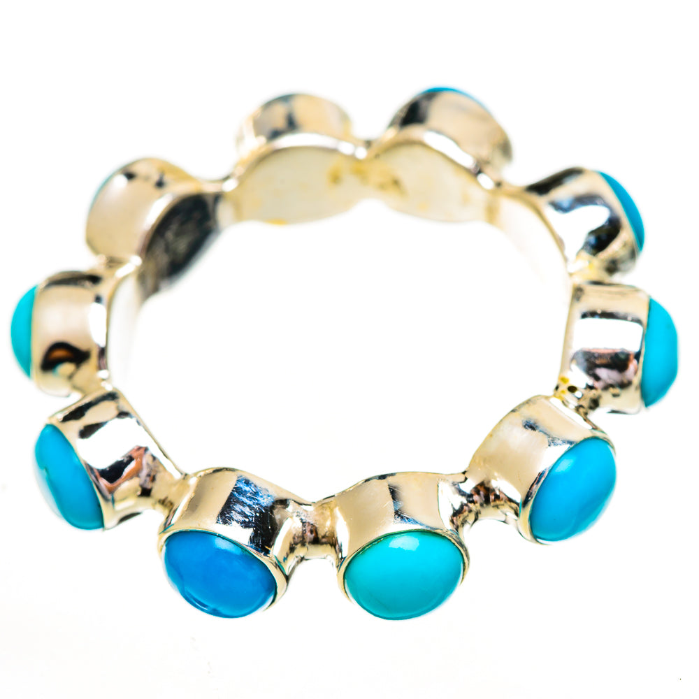 Sleeping Beauty Turquoise Rings handcrafted by Ana Silver Co - RING111814 - Photo 2