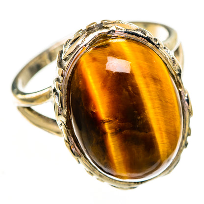 Tiger Eye Rings handcrafted by Ana Silver Co - RING111821 - Photo 2