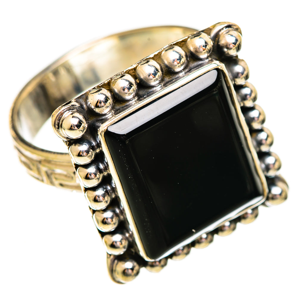 Black Onyx Rings handcrafted by Ana Silver Co - RING111831 - Photo 2