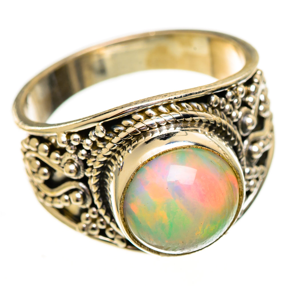 Ethiopian Opal Rings handcrafted by Ana Silver Co - RING111840 - Photo 2
