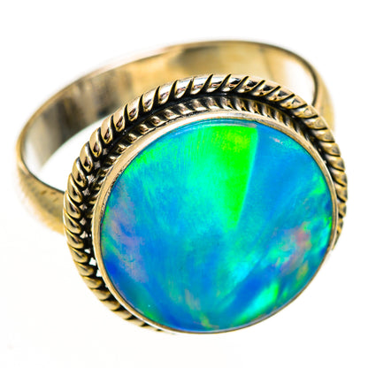 Aura Opal Rings handcrafted by Ana Silver Co - RING111841 - Photo 2