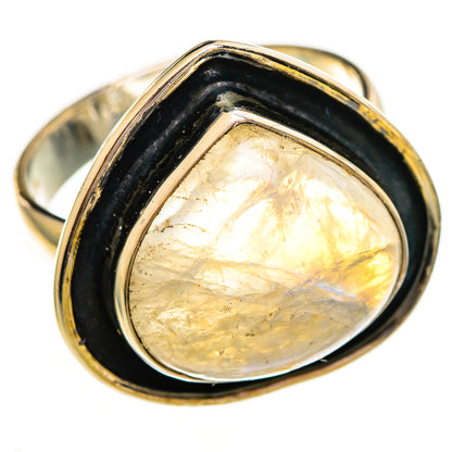 Rainbow Moonstone Rings handcrafted by Ana Silver Co - RING111865 - Photo 2