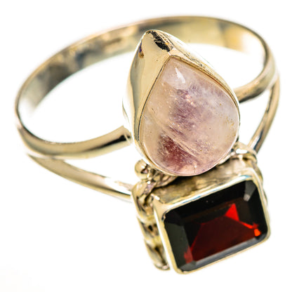 Pink Moonstone Rings handcrafted by Ana Silver Co - RING111869 - Photo 2