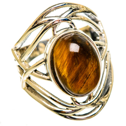 Tiger Eye Rings handcrafted by Ana Silver Co - RING111882 - Photo 2