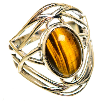 Tiger Eye Rings handcrafted by Ana Silver Co - RING111912 - Photo 2