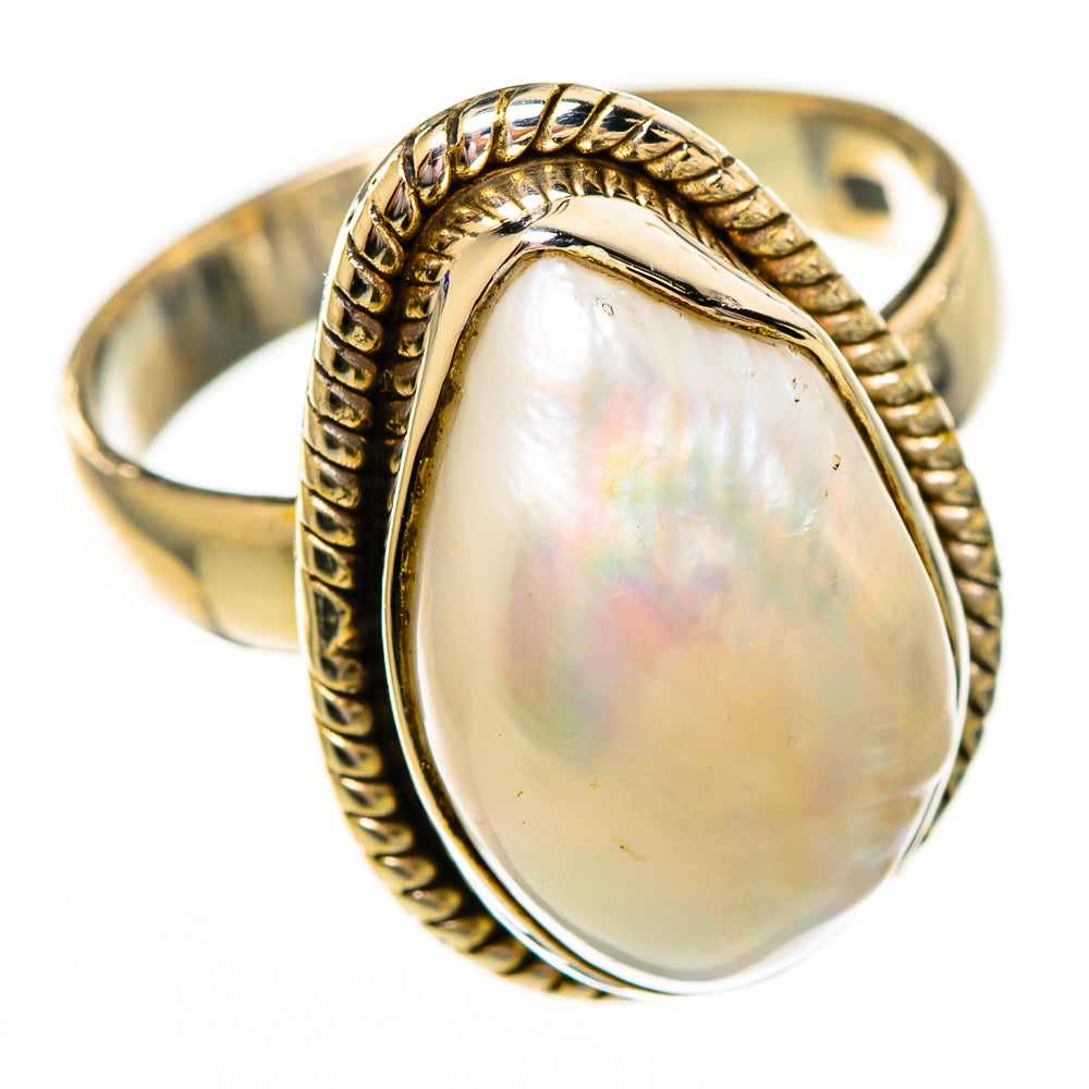 Cultured Pearl Rings handcrafted by Ana Silver Co - RING111923 - Photo 2