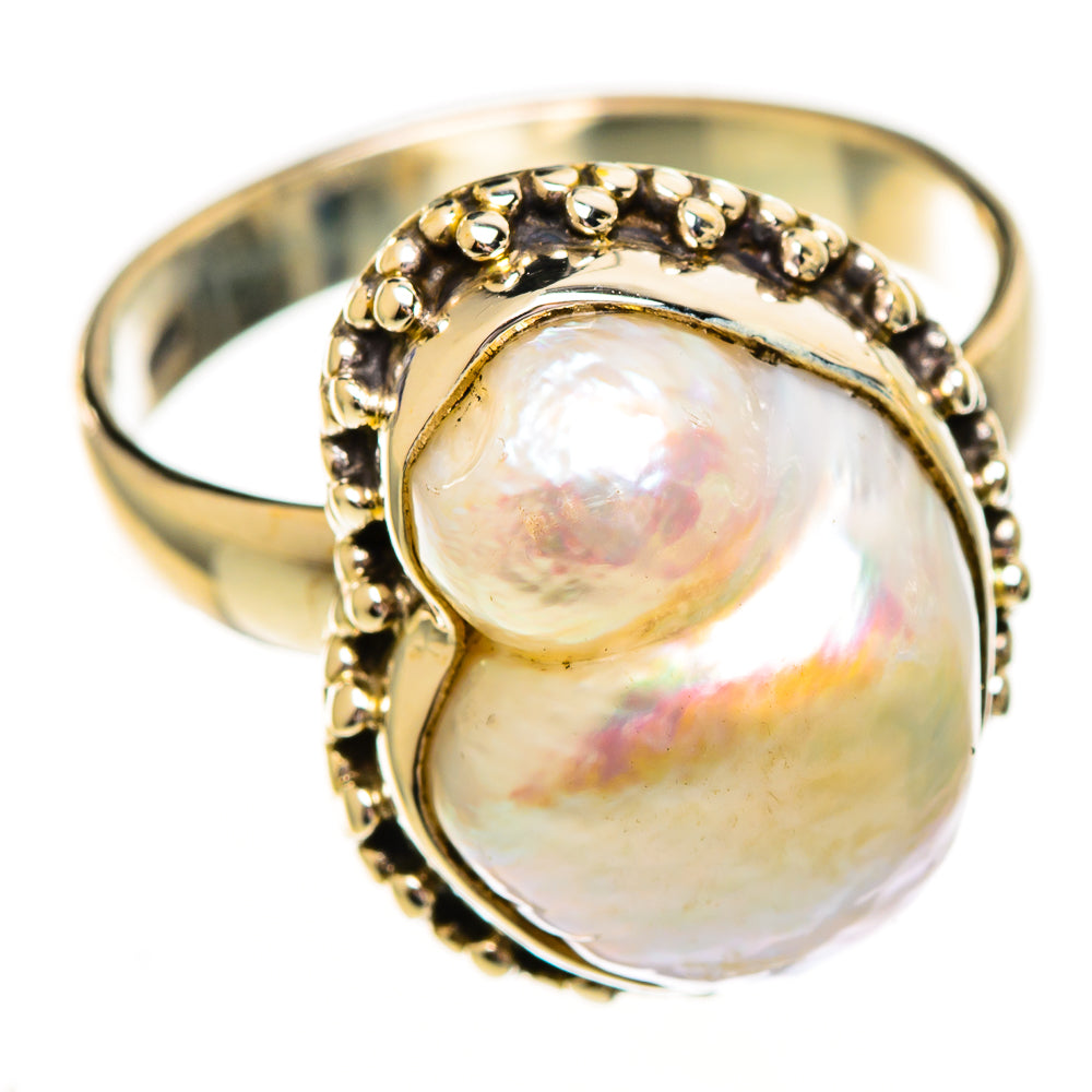 Cultured Pearl Rings handcrafted by Ana Silver Co - RING111924 - Photo 2