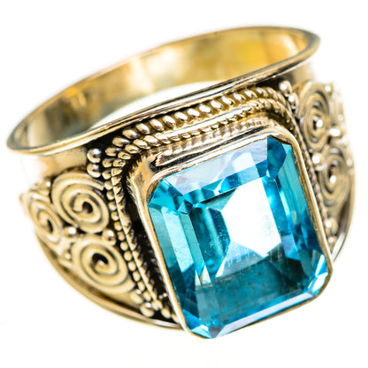 Blue Topaz Rings handcrafted by Ana Silver Co - RING111937 - Photo 2
