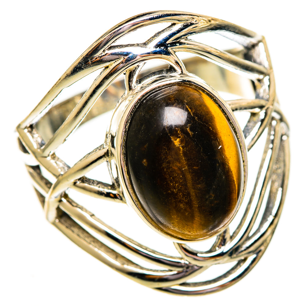 Tiger Eye Rings handcrafted by Ana Silver Co - RING111944 - Photo 2