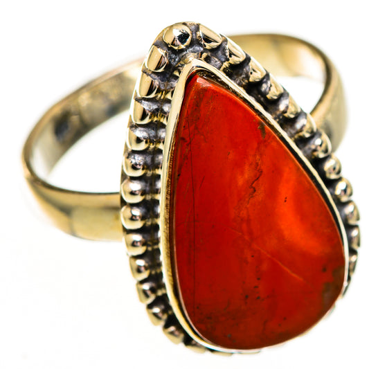Red Jasper Rings handcrafted by Ana Silver Co - RING111946 - Photo 2