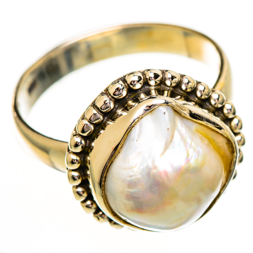 Mother Of Pearl Rings handcrafted by Ana Silver Co - RING111961 - Photo 2