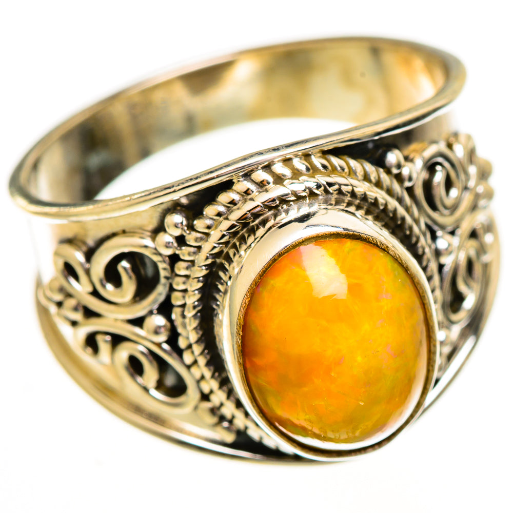 Ethiopian Opal Rings handcrafted by Ana Silver Co - RING111973 - Photo 2
