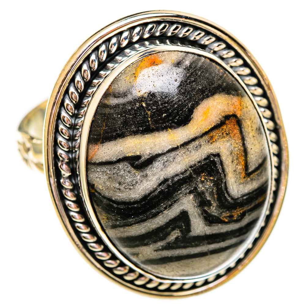 Pinolith Jasper Rings handcrafted by Ana Silver Co - RING111983 - Photo 2
