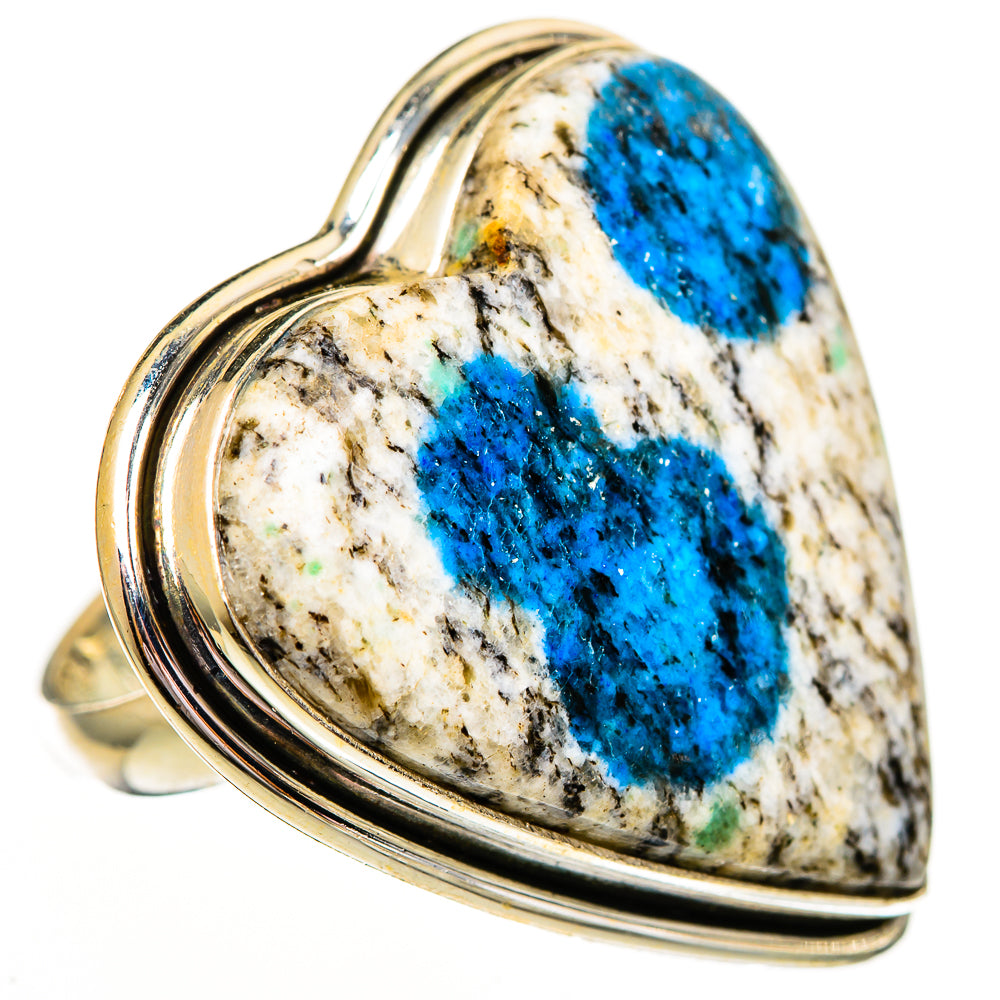 K2 Blue Azurite Rings handcrafted by Ana Silver Co - RING111991 - Photo 2