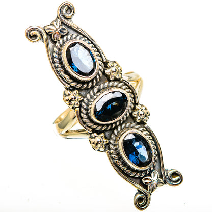 Blue Spinel Rings handcrafted by Ana Silver Co - RING111995 - Photo 2