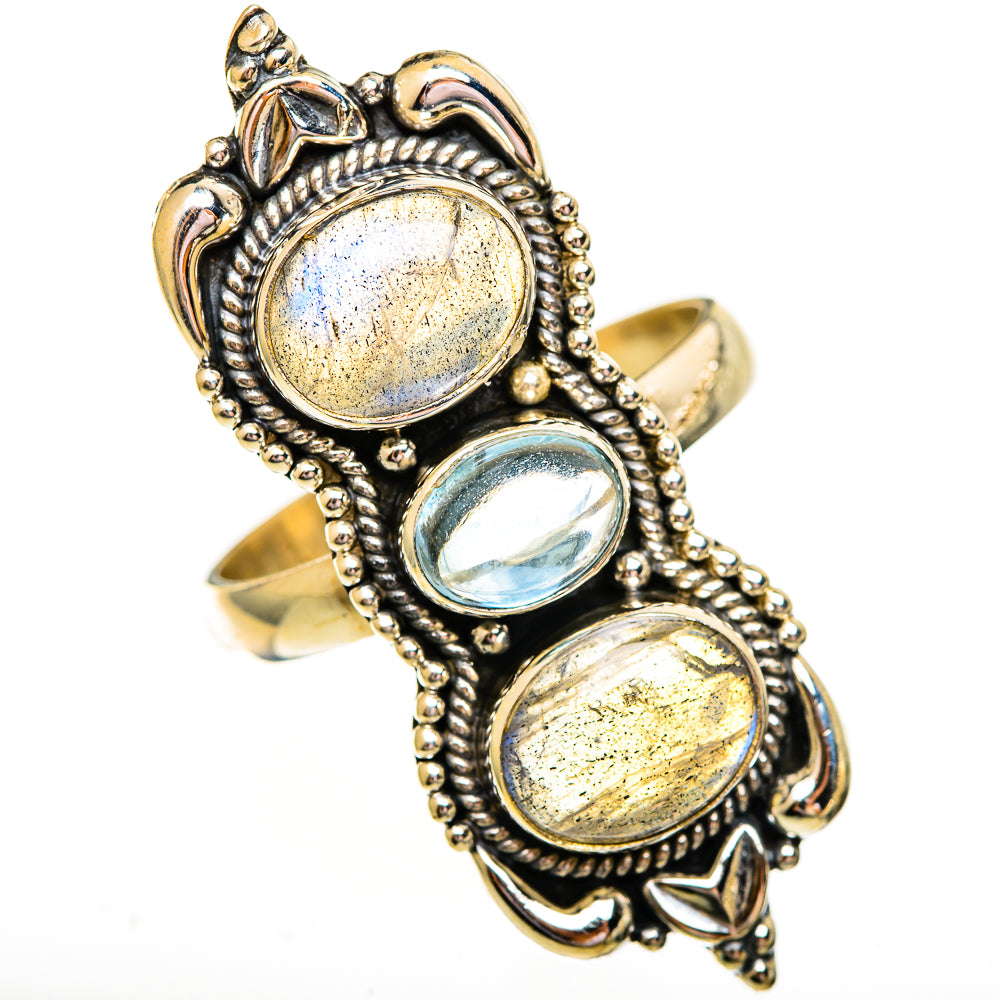 Labradorite Rings handcrafted by Ana Silver Co - RING111997 - Photo 2