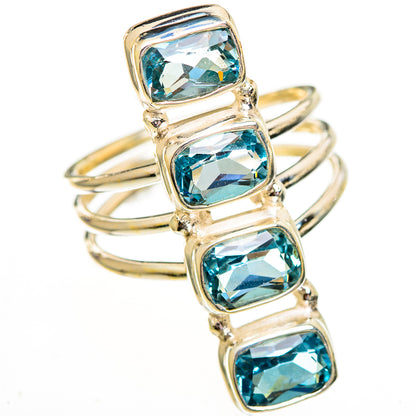 Blue Topaz Rings handcrafted by Ana Silver Co - RING111998 - Photo 2