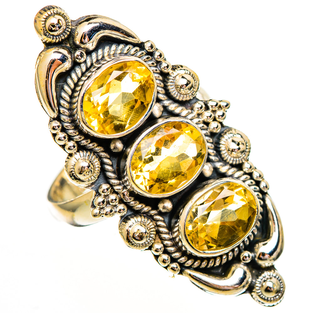 Citrine Rings handcrafted by Ana Silver Co - RING112009 - Photo 2