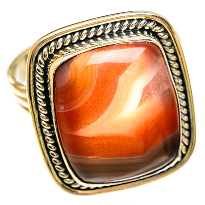 Red Botswana Agate Rings handcrafted by Ana Silver Co - RING112010 - Photo 2