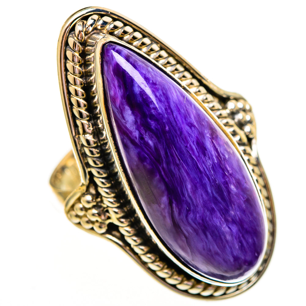 Charoite Rings handcrafted by Ana Silver Co - RING112016 - Photo 2