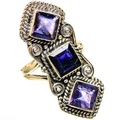 Violet Spinel Rings handcrafted by Ana Silver Co - RING112020 - Photo 2