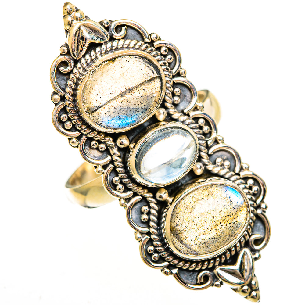 Labradorite Rings handcrafted by Ana Silver Co - RING112042 - Photo 2