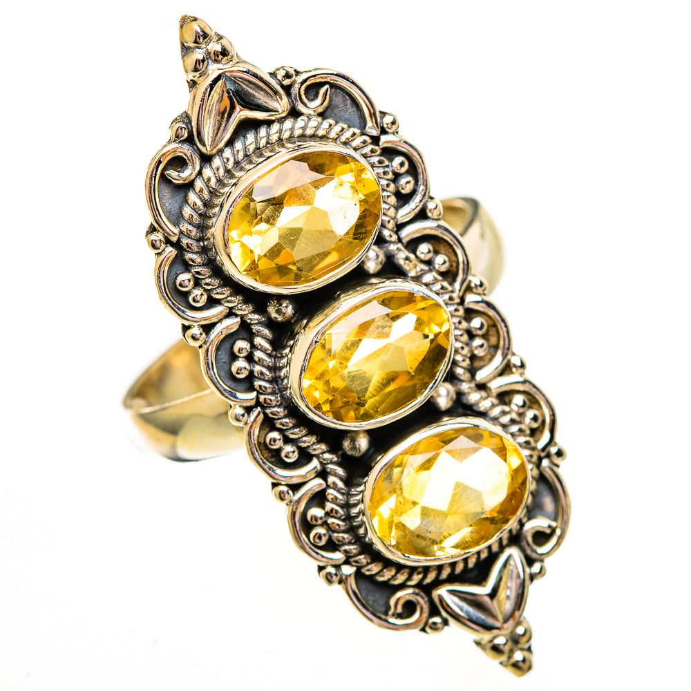 Citrine Rings handcrafted by Ana Silver Co - RING112056 - Photo 2