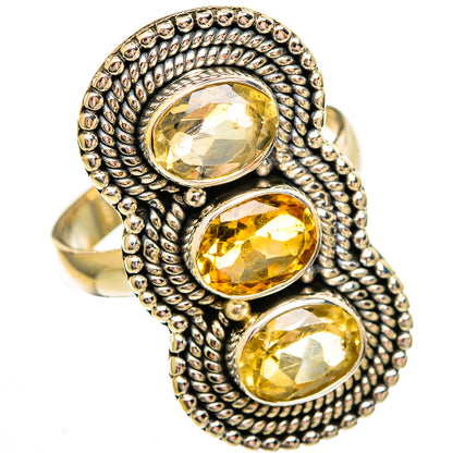 Citrine Rings handcrafted by Ana Silver Co - RING112057 - Photo 2