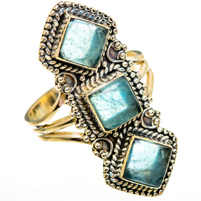 Blue Fluorite Rings handcrafted by Ana Silver Co - RING112081 - Photo 2
