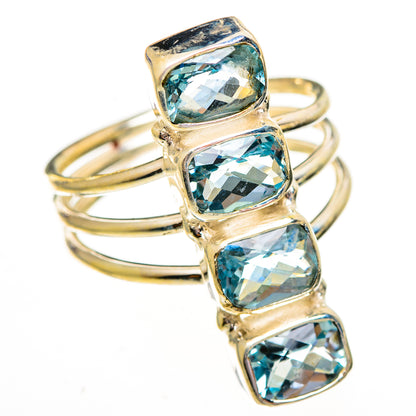 Blue Topaz Rings handcrafted by Ana Silver Co - RING112083 - Photo 2