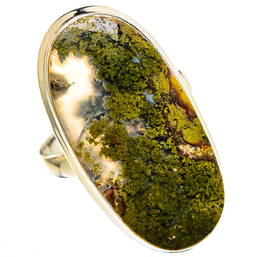 Indonesian Plume Agate Rings handcrafted by Ana Silver Co - RING112084 - Photo 2