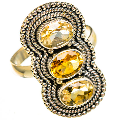 Citrine Rings handcrafted by Ana Silver Co - RING112094 - Photo 2