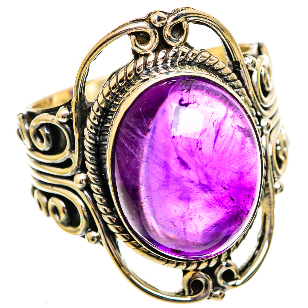 Amethyst Rings handcrafted by Ana Silver Co - RING112100 - Photo 2