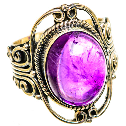Amethyst Rings handcrafted by Ana Silver Co - RING112100 - Photo 2