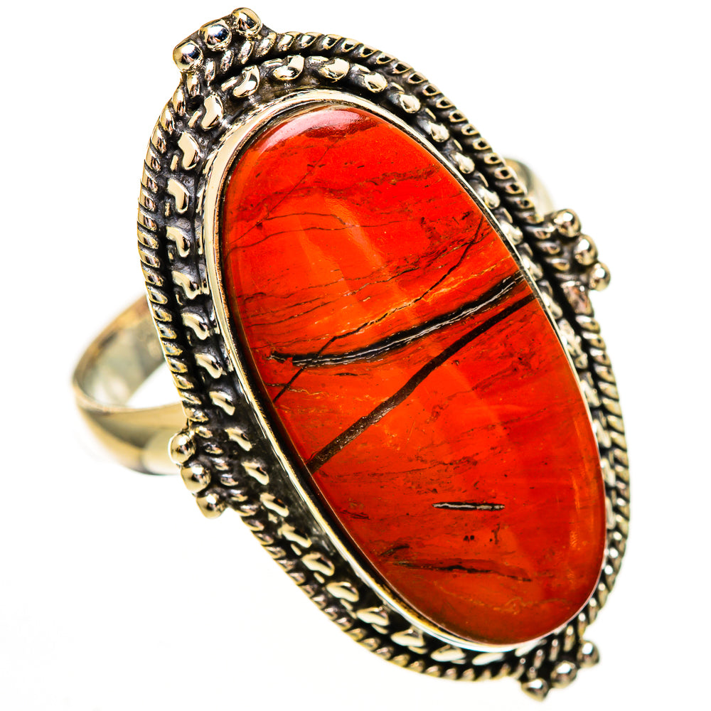 Red Jasper Rings handcrafted by Ana Silver Co - RING112130 - Photo 2