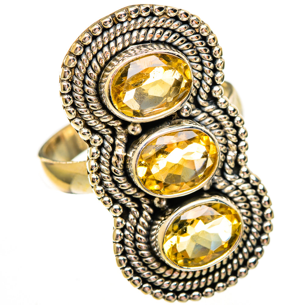 Citrine Rings handcrafted by Ana Silver Co - RING112131 - Photo 2