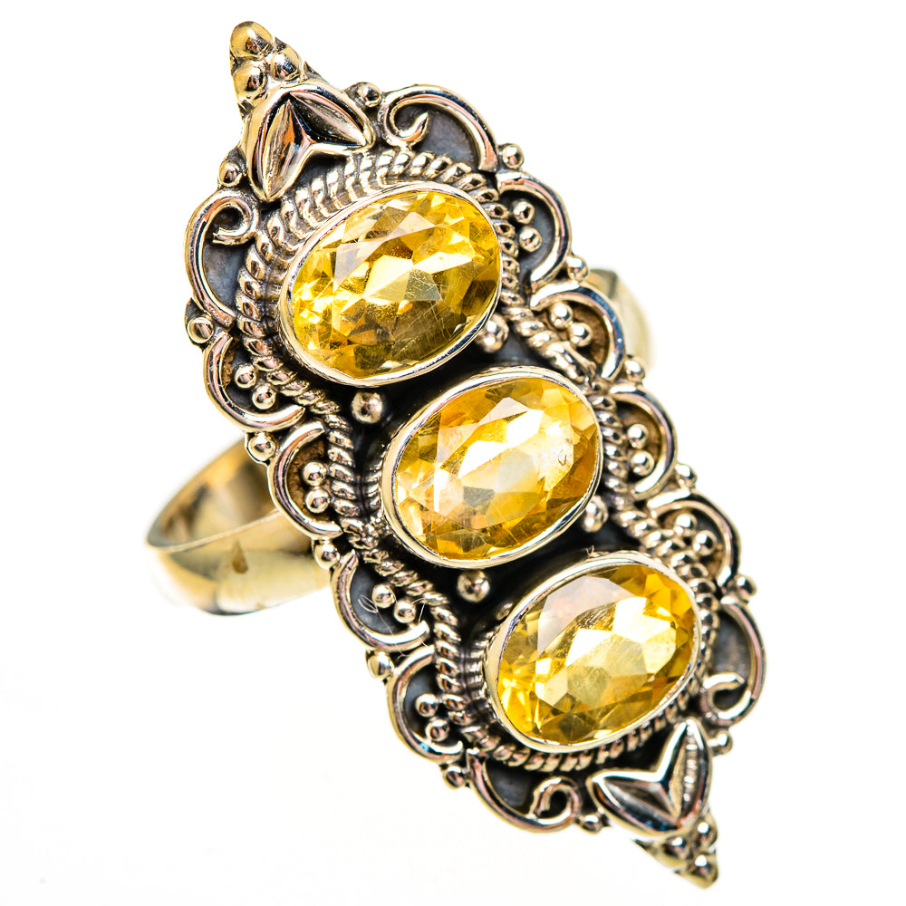 Citrine Rings handcrafted by Ana Silver Co - RING112132 - Photo 2
