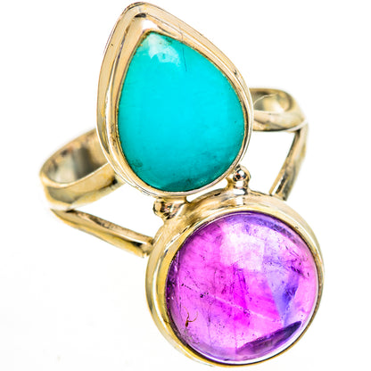 Peruvian Amazonite Rings handcrafted by Ana Silver Co - RING112146 - Photo 2