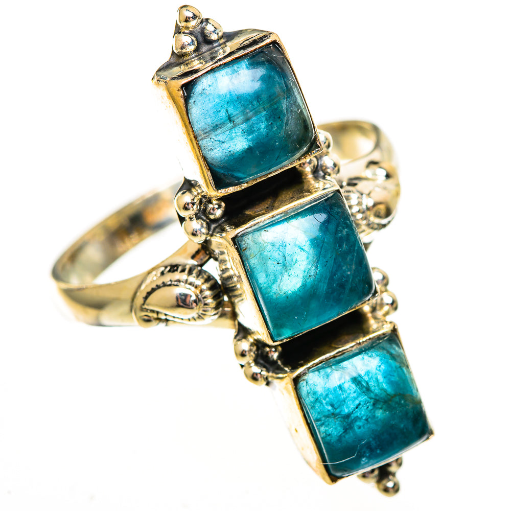 Blue Fluorite Rings handcrafted by Ana Silver Co - RING112150 - Photo 2